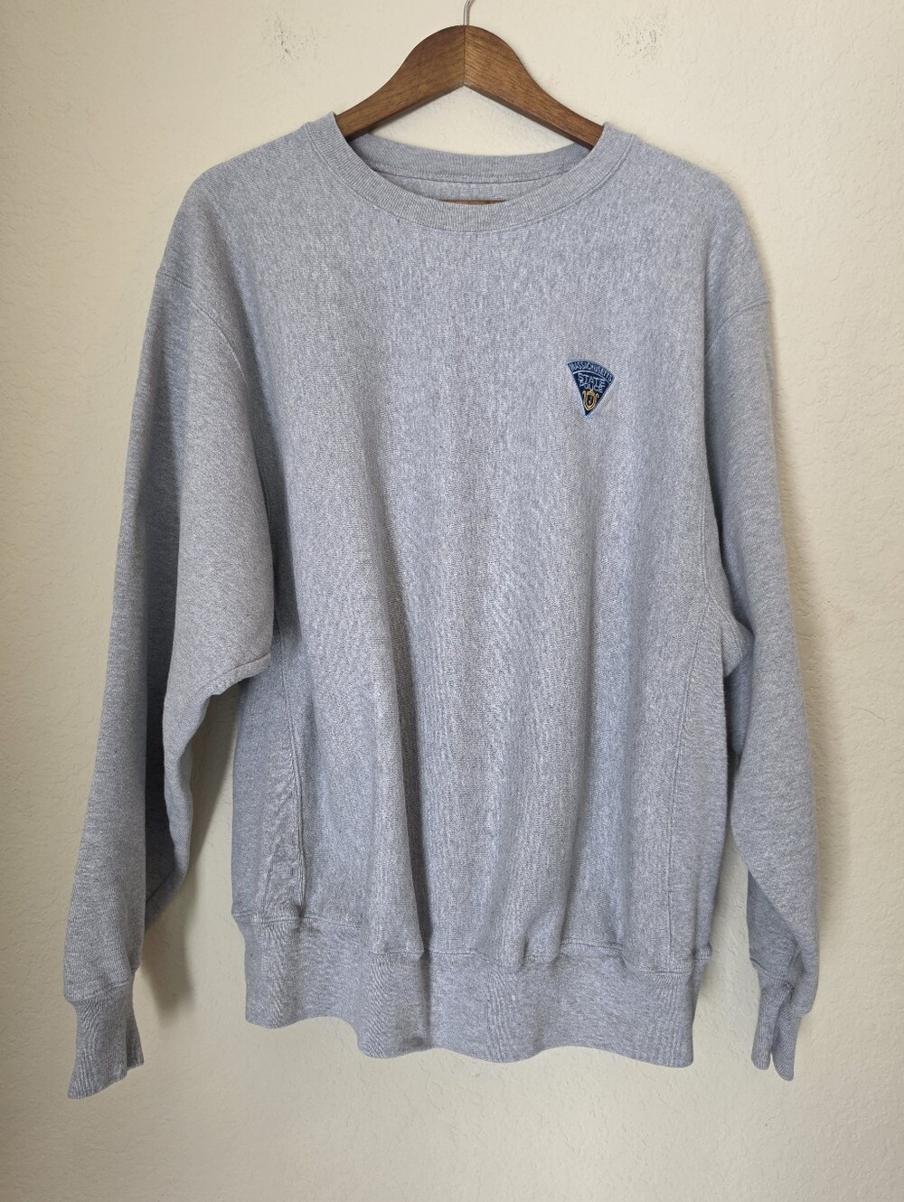 Vintage Champion Reverse Weave Sweater Mens Large Massachusetts State Police
